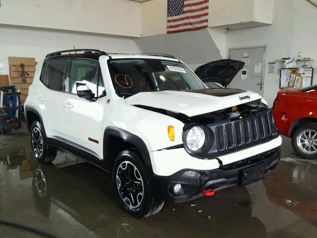 ZACCJBCT8GPD25706 - 2016 JEEP RENEGADE T WHITE photo 1