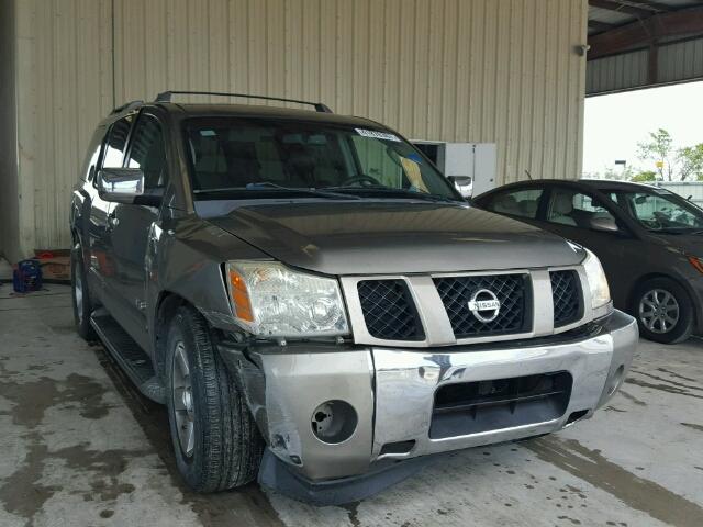 5N1AA08A76N734009 - 2006 NISSAN ARMADA SE SILVER photo 1