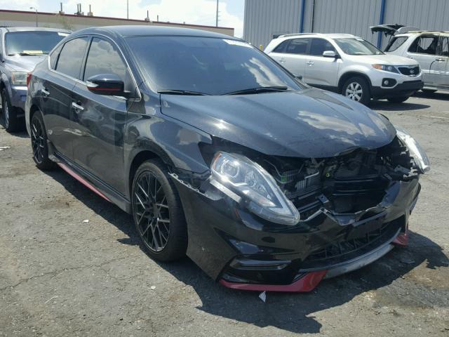 3N1CB7AP7HY350161 - 2017 NISSAN SENTRA SR BLACK photo 1