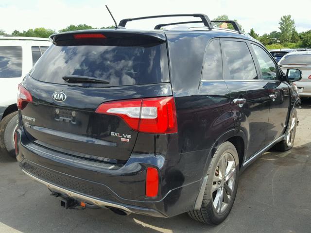 5XYKWDA74EG483956 - 2014 KIA SORENTO SX BLACK photo 4