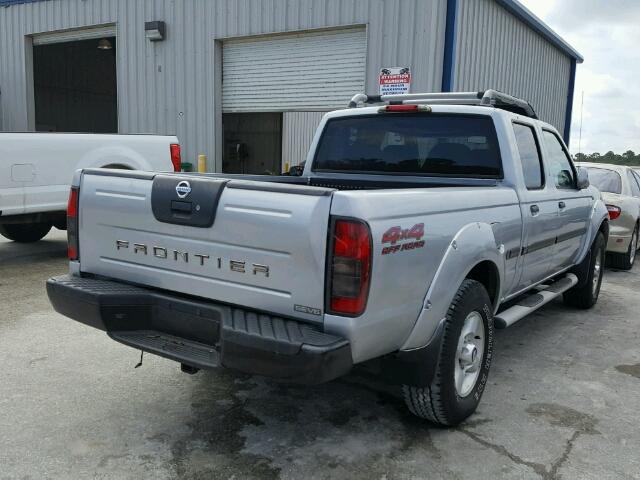 1N6ED29Y72C312894 - 2002 NISSAN FRONTIER C SILVER photo 4