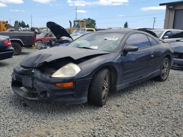 4A3AC74H43E169155 - 2003 MITSUBISHI ECLIPSE GT BLACK photo 2