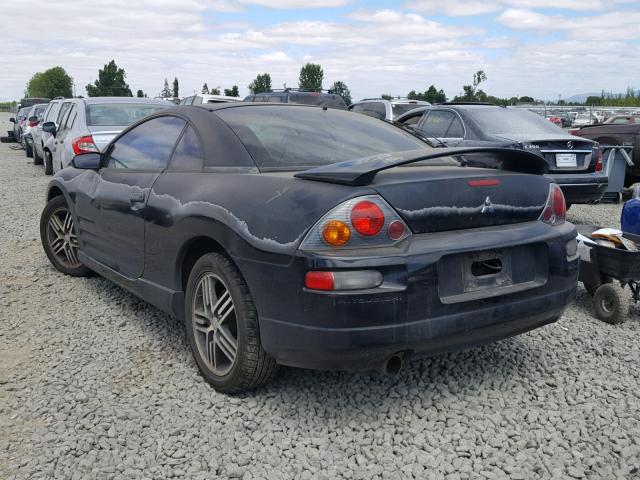 4A3AC74H43E169155 - 2003 MITSUBISHI ECLIPSE GT BLACK photo 3