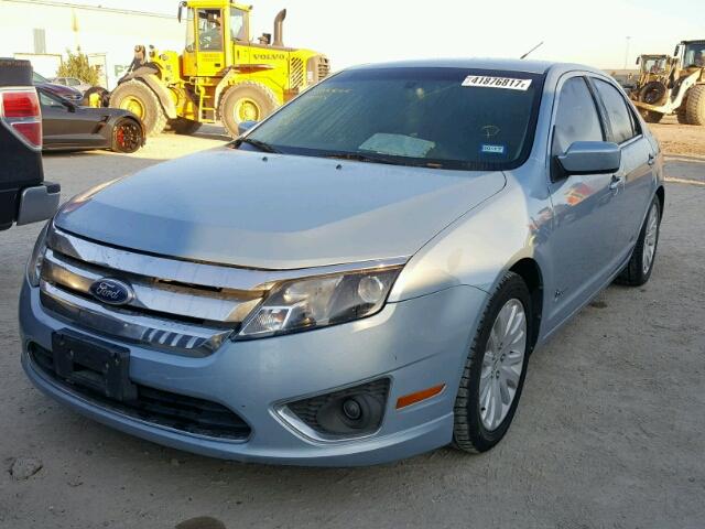 3FADP0L3XAR412565 - 2010 FORD FUSION HYB BLUE photo 2