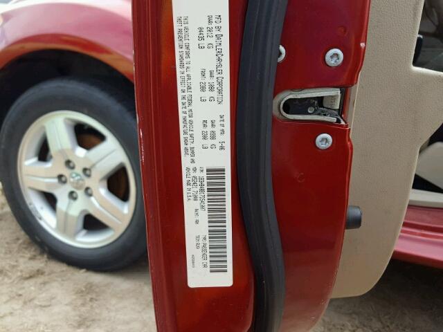 1B3HB48B17D541007 - 2007 DODGE CALIBER RED photo 10