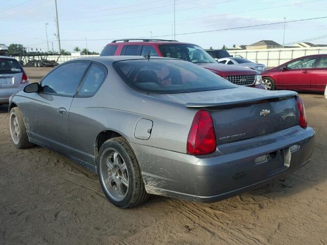 2G1WM15K569226461 - 2006 CHEVROLET MONTE CARL 灰色 照片 3