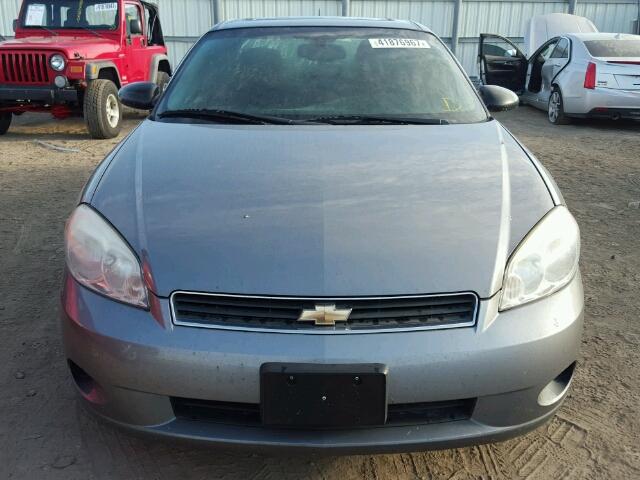 2G1WM15K569226461 - 2006 CHEVROLET MONTE CARL GRAY photo 9