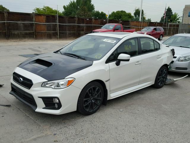 JF1VA1C62J9813786 - 2018 SUBARU WRX PREMIU WHITE photo 2