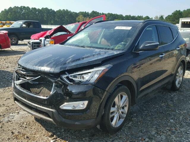 5XYZW3LA9EG135720 - 2014 HYUNDAI SANTA FE S 黑色 照片 2