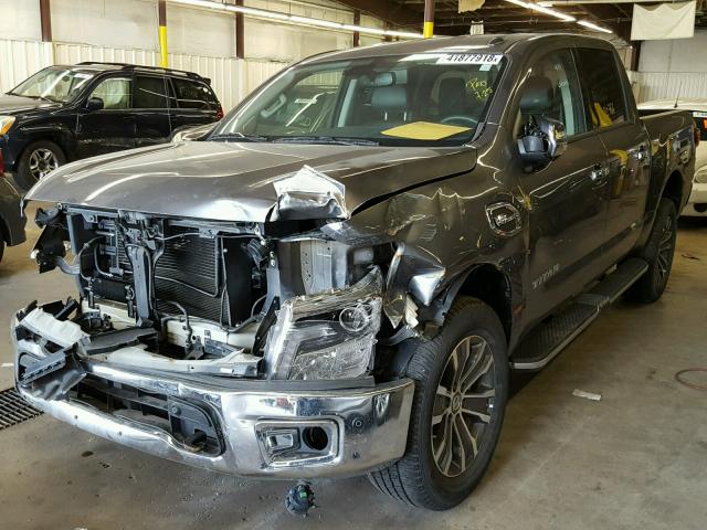 1N6AA1E54HN545660 - 2017 NISSAN TITAN SV GRAY photo 2