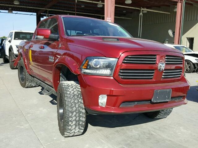 1C6RR7MTXES145723 - 2014 RAM 1500 SPORT RED photo 1