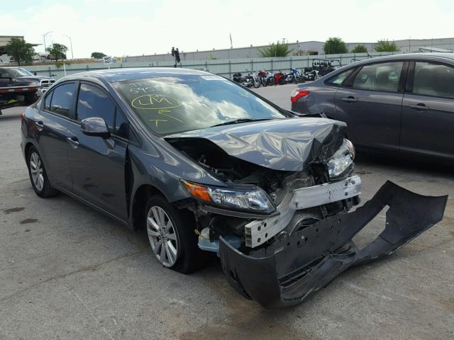 2HGFB2F93CH307038 - 2012 HONDA CIVIC EXL 灰色 照片 1