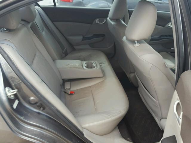 2HGFB2F93CH307038 - 2012 HONDA CIVIC EXL 灰色 照片 6
