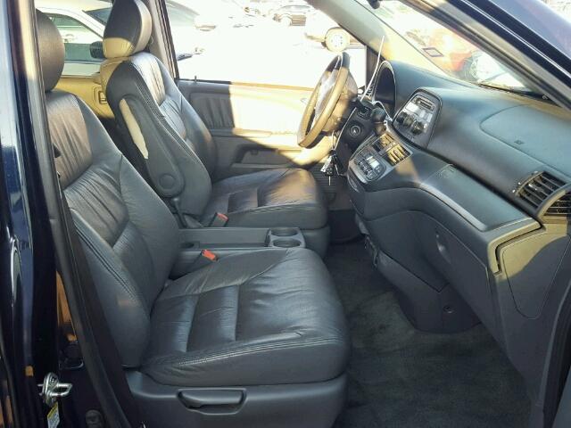 5FNRL38697B014595 - 2007 HONDA ODYSSEY BLUE photo 5