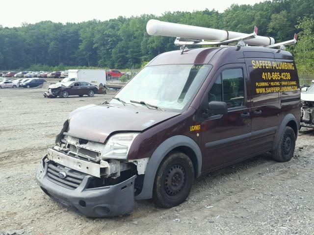 NM0LS7AN1AT023522 - 2010 FORD TRANSIT CO BURGUNDY photo 2