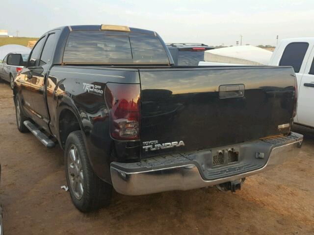 5TFRT54167X013951 - 2007 TOYOTA TUNDRA BLACK photo 3