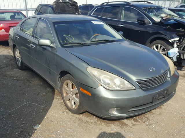 JTHBA30G655123363 - 2005 LEXUS ES GREEN photo 1