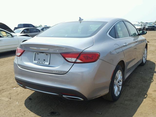 1C3CCCCG9FN515139 - 2015 CHRYSLER 200 C SILVER photo 4