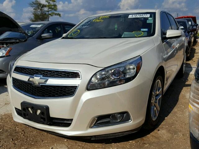 1G11F5RR0DF102301 - 2013 CHEVROLET MALIBU WHITE photo 2