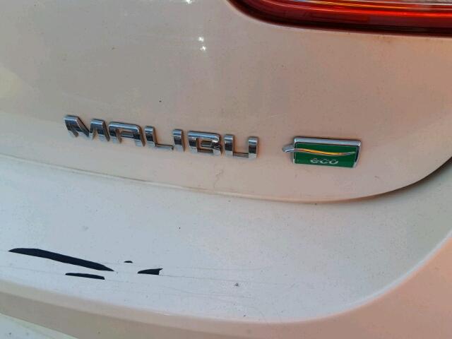 1G11F5RR0DF102301 - 2013 CHEVROLET MALIBU WHITE photo 9