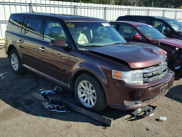 2FMEK62C99BB08263 - 2009 FORD FLEX SEL მუქწითელი ფოტო 1
