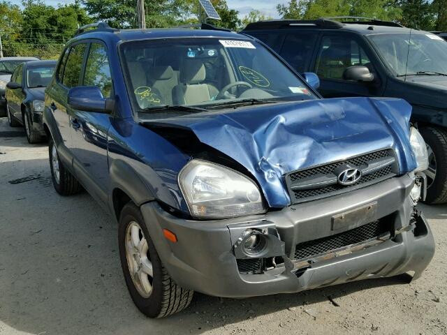 KM8JN72D35U148069 - 2005 HYUNDAI TUCSON GLS BLUE photo 1