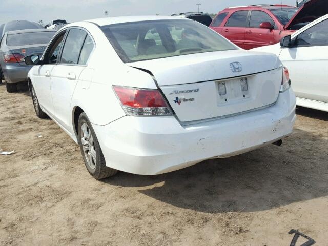 1HGCP26498A075334 - 2008 HONDA ACCORD LXP WHITE photo 3