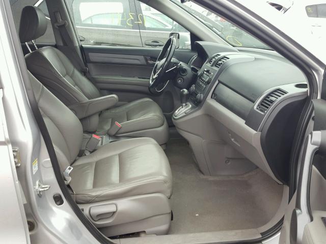 5J6RE48709L033555 - 2009 HONDA CR-V EXL SILVER photo 5