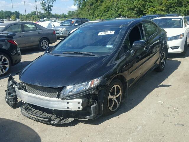 19XFB2F75FE024766 - 2015 HONDA CIVIC SE BLACK photo 2