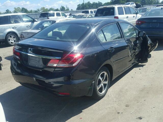 19XFB2F75FE024766 - 2015 HONDA CIVIC SE BLACK photo 4