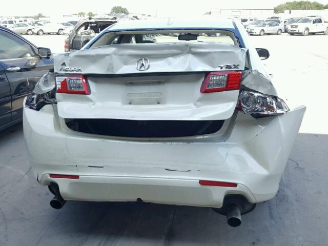 JH4CU2F60AC026119 - 2010 ACURA TSX WHITE photo 9