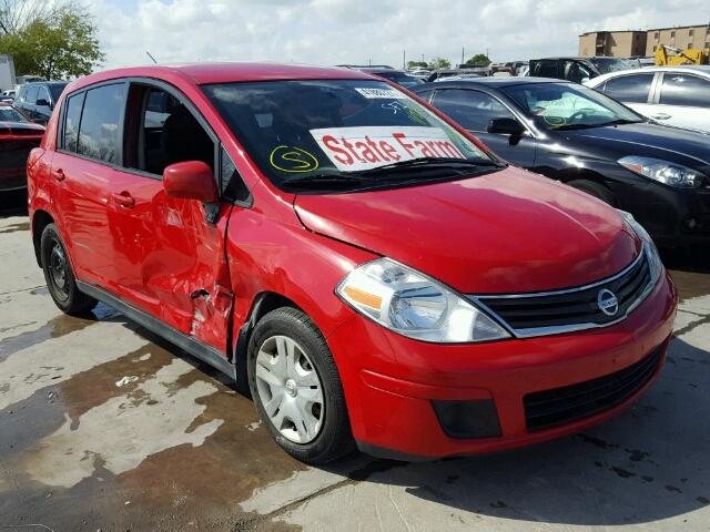 3N1BC1CP4AL436632 - 2010 NISSAN VERSA S RED photo 1