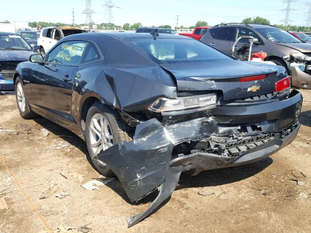 2G1FB1E35F9188325 - 2015 CHEVROLET CAMARO LS GRAY photo 3