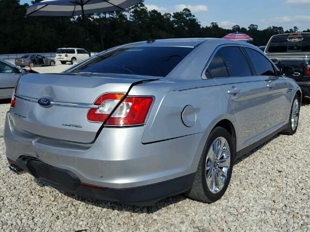 1FAHP2FW9AG108184 - 2010 FORD TAURUS SILVER photo 4