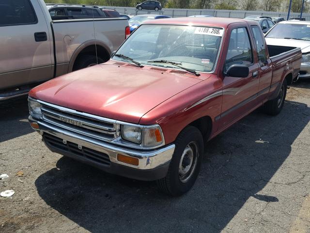 JT4RN93PXM5029536 - 1991 TOYOTA PICKUP 1/2 MAROON photo 2