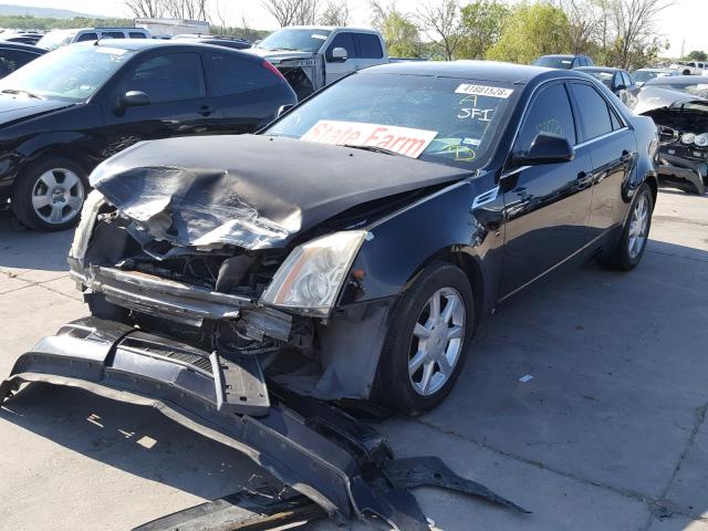 1G6DF577880173652 - 2008 CADILLAC CTS BLACK photo 2