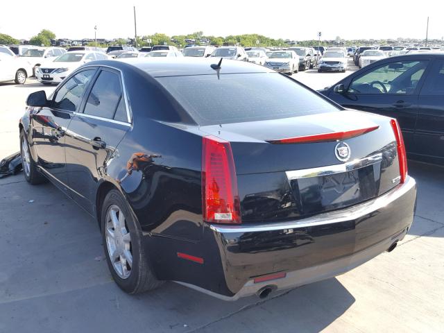 1G6DF577880173652 - 2008 CADILLAC CTS BLACK photo 3