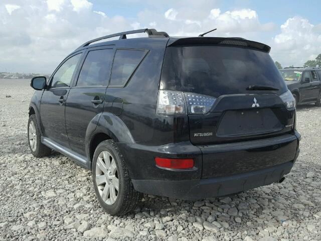 JA4AS3AWXAZ016734 - 2010 MITSUBISHI OUTLANDER BLACK photo 3