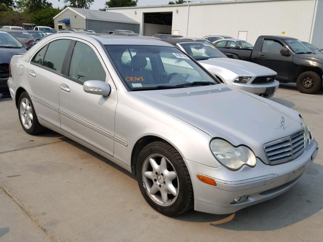 WDBRF61J84E017765 - 2004 MERCEDES-BENZ C 240 SILVER photo 1