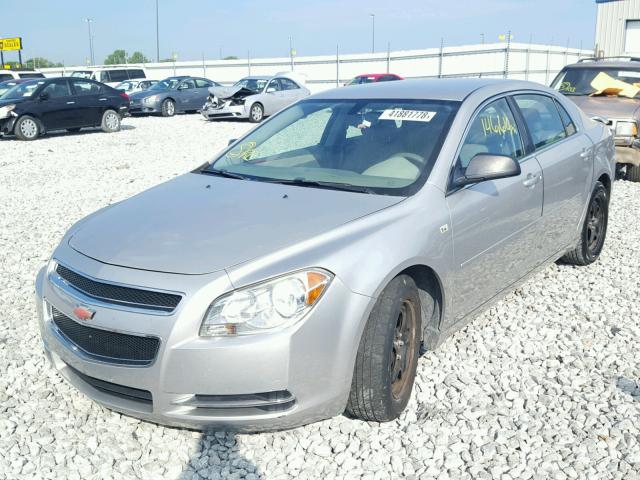 1G1ZG57B78F253891 - 2008 CHEVROLET MALIBU LS ვერცხლისფერი ფოტო 2