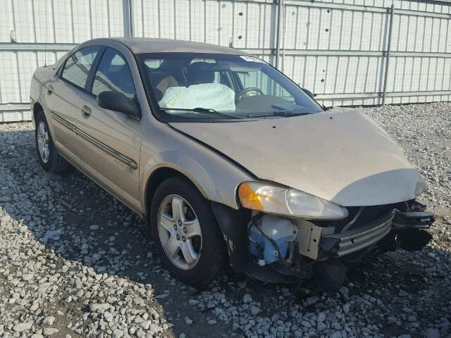 1B3AJ56UX1N524321 - 2001 DODGE STRATUS ES GOLD photo 1