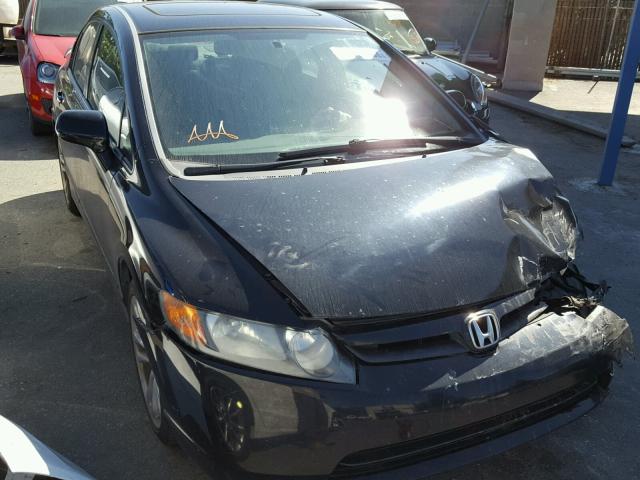 2HGFA55598H705221 - 2008 HONDA CIVIC SI BLACK photo 1