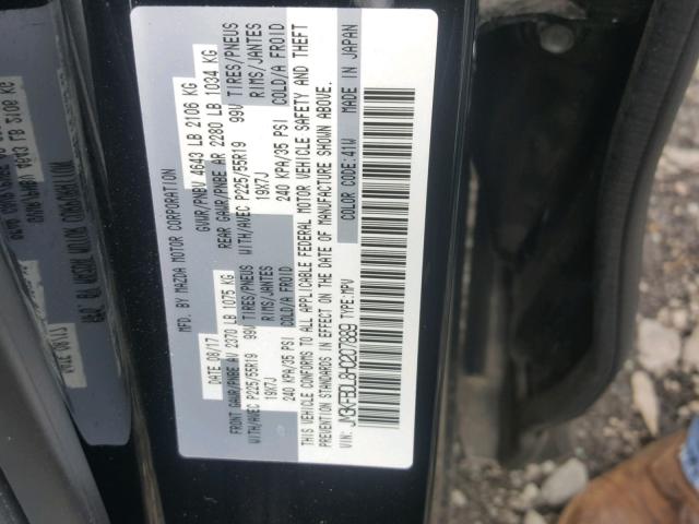 JM3KFBDL8H0207889 - 2017 MAZDA CX-5 GRAND BLACK photo 10