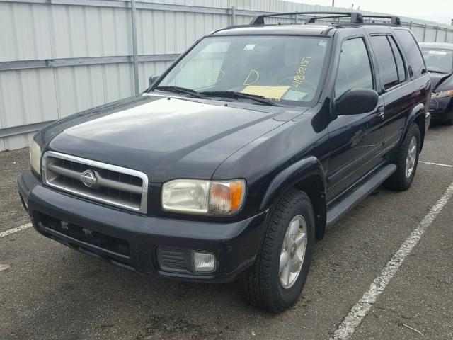 JN8AR07Y7YW426612 - 2000 NISSAN PATHFINDER BLACK photo 2