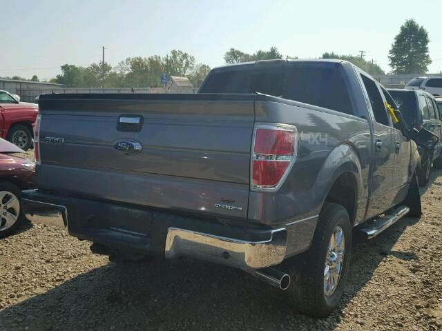 1FTFW1EF1EKE54670 - 2014 FORD F150 GRAY photo 4