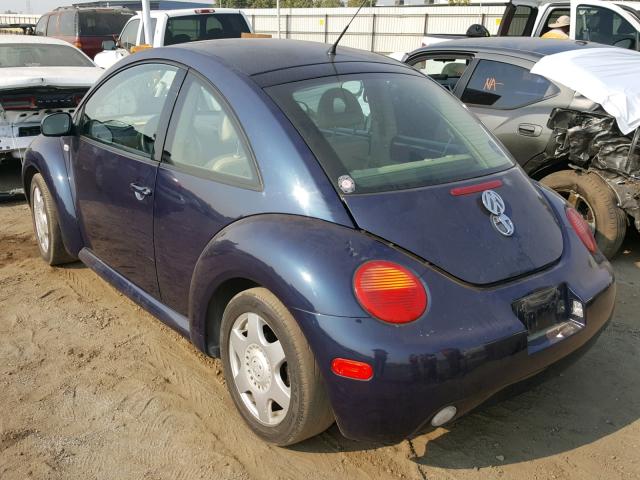 3VWDD21C81M457998 - 2001 VOLKSWAGEN NEW BEETLE BLUE photo 3