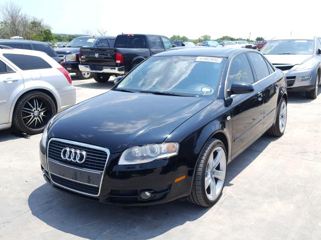 WAUAF78E47A019132 - 2007 AUDI A4 2 BLACK photo 2