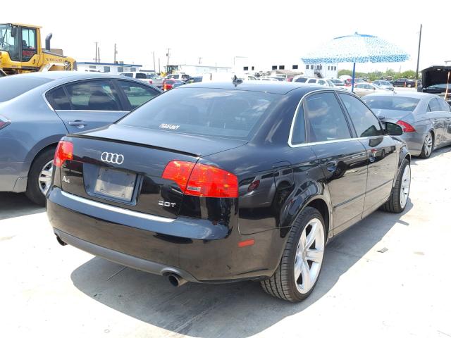 WAUAF78E47A019132 - 2007 AUDI A4 2 BLACK photo 4