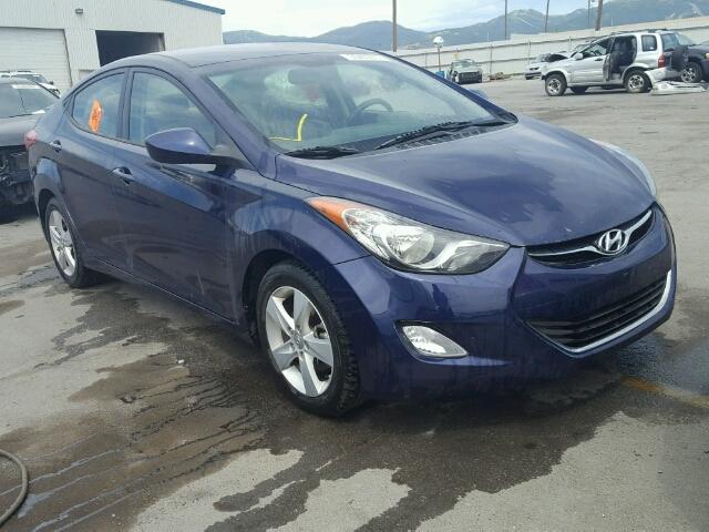 5NPDH4AEXDH290901 - 2013 HYUNDAI ELANTRA GL BLUE photo 1