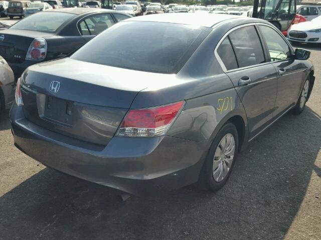 1HGCP2F3XAA029752 - 2010 HONDA ACCORD GRAY photo 4